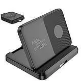 Безпровідна зарядка Hoco CQ7 3in1 for Samsung Watch Black. Фото 3