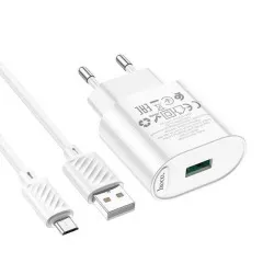 Мзп Hoco C109A 2in1 Micro 1Usb White