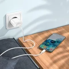 Мзп Hoco C109A 2in1 Type C 1Usb White. Фото 7