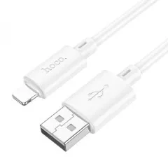 Кабель Usb iPhone 5G Hoco X88 White 1m (packing 30/420). Фото 2