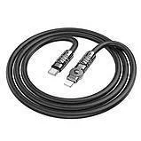 Кабель Type C/Lighting Hoco U118 27W 1,2m Black. Фото 4