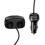 Авторозгалужувач 2 гнiзда 1Usb 1Type C Hoco Z59. Фото 2