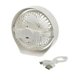 Вентилятор настільний GXQC N601 White (з лампою). Фото 4