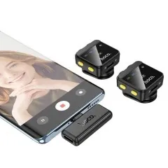 Мікрофон Hoco L17 2in1 (Type c/Lighting) безпровідний. Фото 2