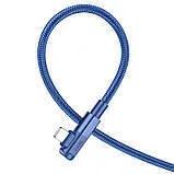 Кабель Type C/Lighting Hoco U108 20W 2m Blue. Фото 3