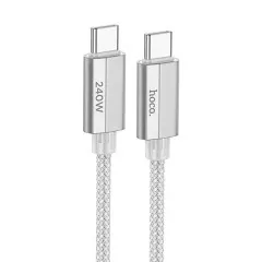 Кабель Type C/Type C Hoco U134 240W Grey 1.8m