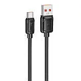 Кабель Type C/Type C Hoco X115 240W 1m Black. Фото 3
