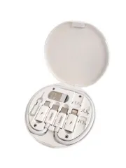 Кабель Type C/Type C з перехідниками Remax RС-190 0.27m White