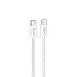 Кабель Type C/Type C Hoco X104 60W 2m White. Фото 3