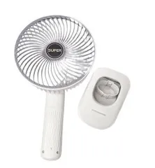 Вентилятор F12 з прищепкою і підсвіткою (type c charging) White. Фото 3