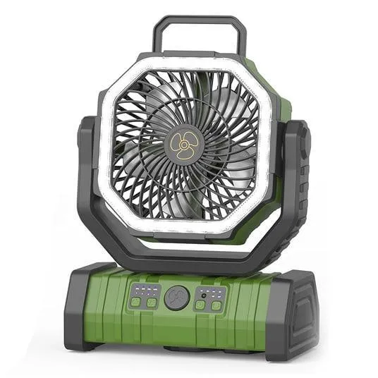 Вентилятор F6 зовнішній (20000mah) (type c charging) Green
