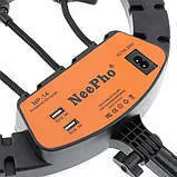 Лампа-кільце Neepho NP-14 (3 тримача, без підставки) Black. Фото 2