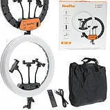 Лампа-кільце Neepho NP-14 (3 тримача, без підставки) Black. Фото 3