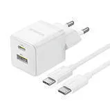 Мзп Baseus Palm 30W (блок на USB i Type C) White. Фото 4