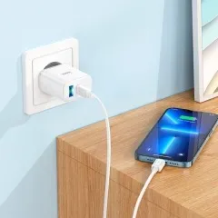 Мзп Hoco C105A 20W 2in1 (блок на Usb i Type C + Type C/Type C). Фото 6
