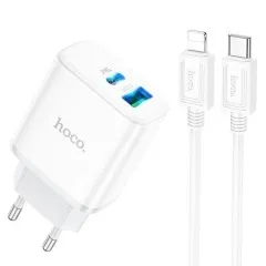 Мзп Hoco C105A 20W 2in1 (блок на Usb i Type C + Type C/Type C). Фото 3