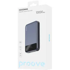 Power Bank (10000mah) Proove Hoodman Magnetic Magsafe 20W Gray. Фото 4