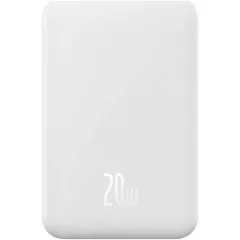 Power Bank (20000mah) Baseus Magnetic Mini Wireless 20W White. Фото 3