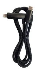 Кабель Type C-Type C/Type C-Lighting Hoco U135 1,2m Black