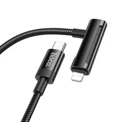 Кабель Type C-Type C/Type C-Lighting Hoco U135 1,2m Black. Фото 2