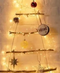 Гірлянди Роса Мішура 1500 великих діодів біла нитка 50м + пульт Yellow