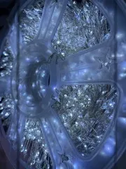 Гірлянди Роса Мішура 2500 діодів біла нитка 100м + пульт White. Фото 2