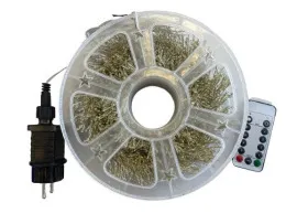 Гірлянди Роса Мішура 2500 діодів біла нитка 100м + пульт White. Фото 3