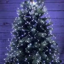 Гірлянди Роса Мішура 2500 діодів зелена нитка 100м + пульт White