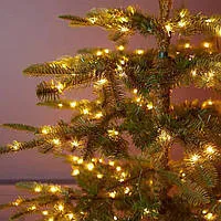 Гірлянди Роса Мішура 900 великих діодів зелена нитка 30м + пульт Yellow