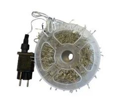 Гірлянди Роса Мішура 900 діодів біла нитка 30м + пульт Yellow. Фото 3