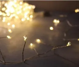 Гірлянди Роса Мішура 900 діодів біла нитка 30м + пульт Yellow