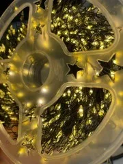 Гірлянди Роса Мішура 900 діодів зелена нитка 30м + пульт Yellow. Фото 2