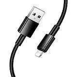 Кабель Usb iPhone 5G Hoco X119 Black 1m. Фото 4