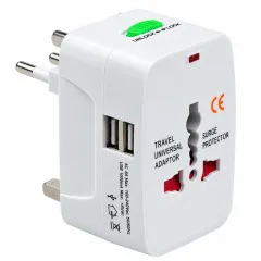 Адаптер єврорезетка All in One + 2Usb. Фото 2