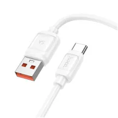Кабель Type C Hoco X115 100W 1m White
