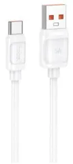 Кабель Type C Hoco X115 100W 1m White. Фото 3