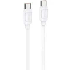 Кабель Type C/Type C Hoco X115 240W 1m White
