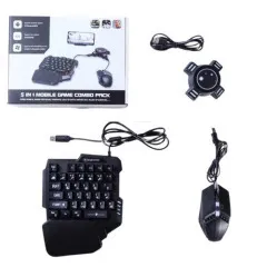 Ігровий набір 5in1 (клавіатура, мишка, підставка, hub, otg)