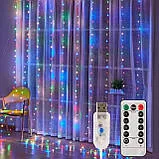 Штора капля роси на Usb + пульт Color 3*3м. Фото 2
