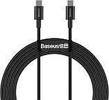 Кабель Type C/Type C Baseus Silky Series 100W 1m Black. Фото 4