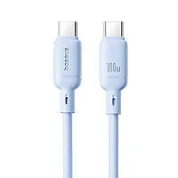Кабель Type C/Type C Baseus Silky Series 100W 1m Blue