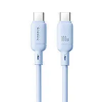 Кабель Type C/Type C Baseus Silky Series 100W 1m Blue