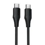 Кабель Type C/Type C Hoco X126 60W 0.35m Black. Фото 2