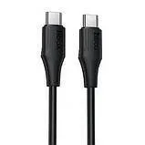 Кабель Type C/Type C Hoco X126 60W 0.35m Black. Фото 2