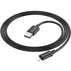 Кабель Usb iPhone 5G Hoco X88 Black 2m. Фото 4