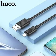 Кабель Usb iPhone 5G Hoco X88 Black 2m. Фото 5