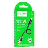 Кабель Usb Type C Hoco X96 100W Black 0.25m. Фото 3