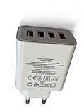 Мзп Hoco C102A 4Usb White. Фото 3