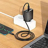 Мзп Hoco CS26A (блок на Usb i 2Type C) 45w Black. Фото 6