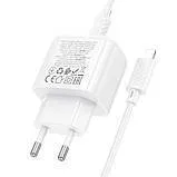 Мзп Hoco CS55A (блок на Usb i Type C + Type c/Lighting) 30w White. Фото 3